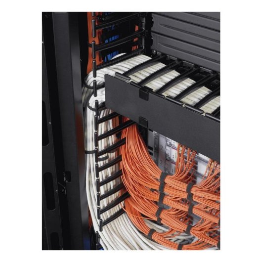 Canaleta para cables APC AR7717A recta vertical negra 42U