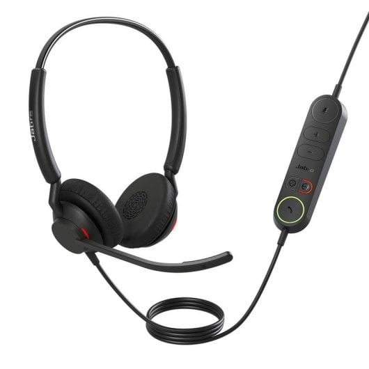 Cuffie Jabra Engage 40 con cavo USB per ufficio e call center, doppio microfono e protezione uditiva