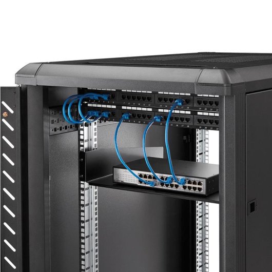 Regal für Rack 2U StarTech.com Stahl schwarz 20 kg Tragkraft