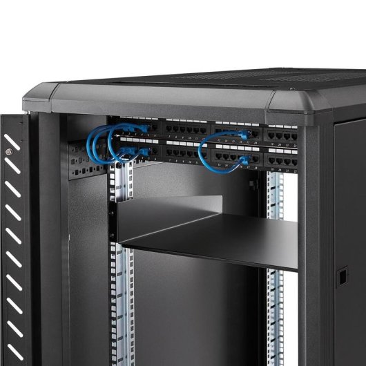 Regal für Rack 2U StarTech.com Stahl schwarz 20 kg Tragkraft