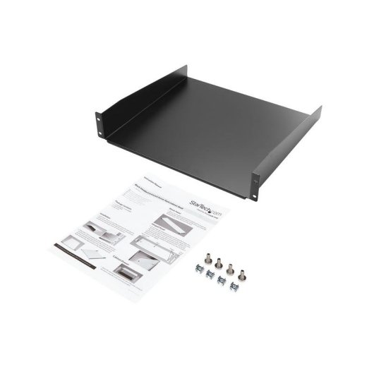 Regal für Rack 2U StarTech.com Stahl schwarz 20 kg Tragkraft