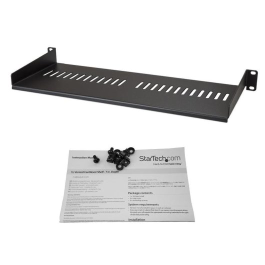 Prateleira Ventilada 1U StarTech 175 mm