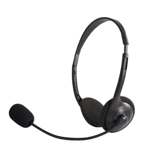 Auriculares MCL CSQ-M/NZ con cable, conexión 3,5 mm, llamadas y música, negro