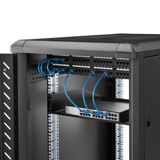 Étagère fixe pour rack 2U StarTech.com 18" acier noir 56 kg