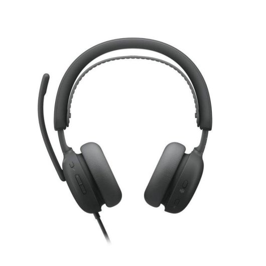 Auriculares Logitech Zone Wired 2 avec câble USB-C/USB-A, réduction de bruit, micro pro, graphite