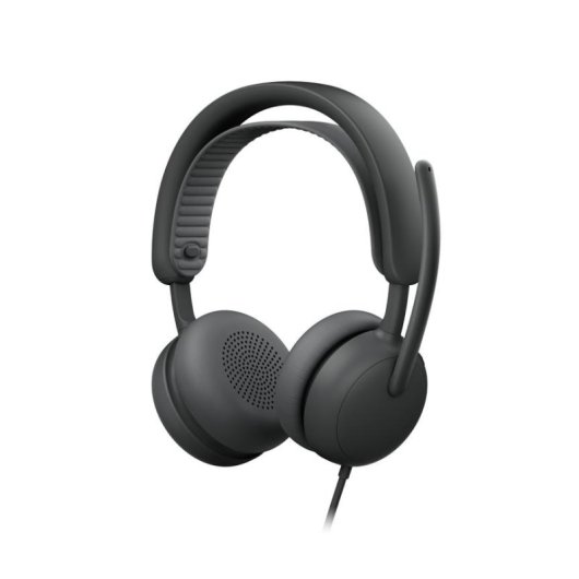 Auriculares Logitech Zone Wired 2 avec câble USB-C/USB-A, réduction de bruit, micro pro, graphite
