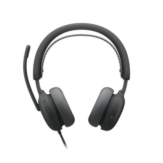 Auriculares Logitech Zone Wired 2 avec câble USB-C/USB-A, réduction de bruit, micro pro, graphite