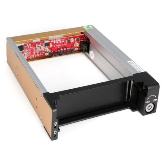 Cajón Móvil StarTech.com Aluminio para Disco Duro SATA 3.5" Bahía 5.25"