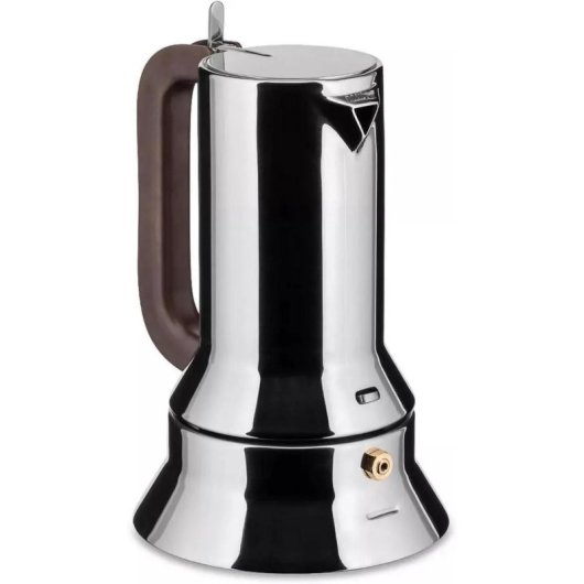 Máquina de café italiana Alessi 9090 aço inoxidável 0,15 L 3 chávenas indução