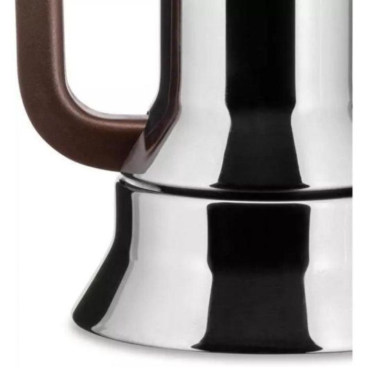 Máquina de café italiana Alessi 9090 aço inoxidável 0,15 L 3 chávenas indução