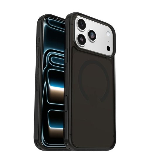 Funda para móvil OtterBox Symmetry Clear Cover PC TPU Negra Transparente para iPhone 17 Pro Max