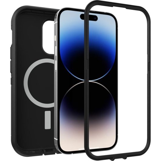 Funda para móvil OtterBox Defender XT Cover case Rubber Preto MagSafe para iPhone 14 Pro