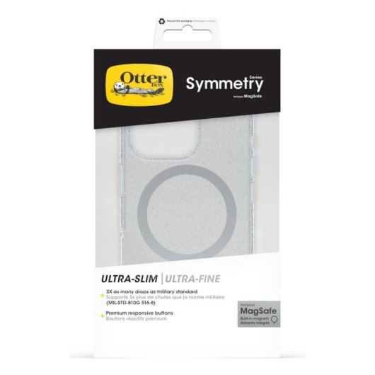 Funda para móvil OtterBox Symmetry Series Clear Cover policarbonato transparente para iPhone 16 Pro