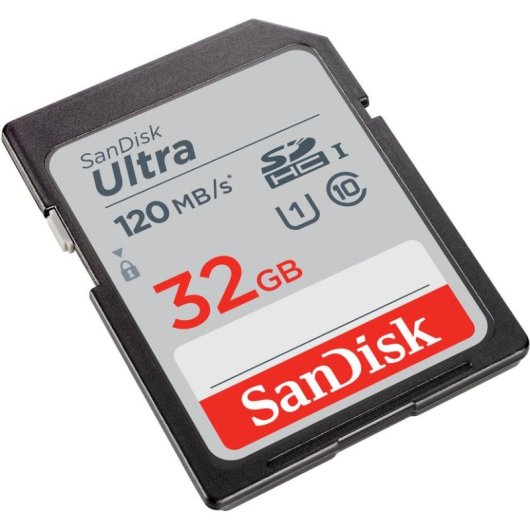 Cartão de memória SanDisk Ultra 32 GB SDHC Classe 10 UHS-I U1 120 MB/s preto