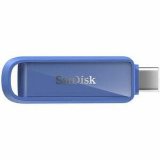 Unidad flash USB SanDisk Phone Drive 256 GB USB Tipo C blanca 150 MB/s con llavero