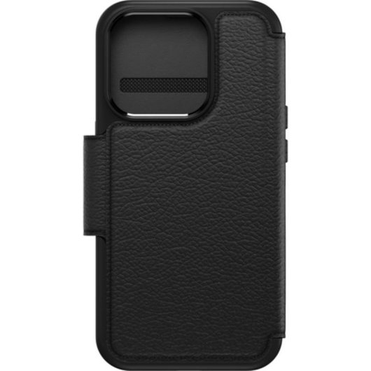 OtterBox Strada Folio Lederhülle Schwarz Magnetisch mit Kartenfächern für iPhone 15 Pro