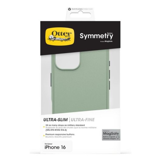Funda para móvil OtterBox Symmetry Series Cover Policarbonato Verde para iPhone 16