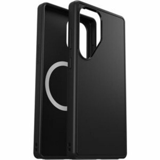Funda para móvil OtterBox Symmetry Series Negra de TPE y PC con imanes para Galaxy S25 Ultra, acceso total a botones