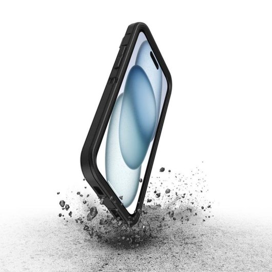 Funda para móvil OtterBox Defender Cover PC et caoutchouc noir pour iPhone 15 Plus