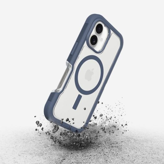 Funda para móvil OtterBox Defender Series XT Cover polycarbonate bleu transparent pour iPhone 16
