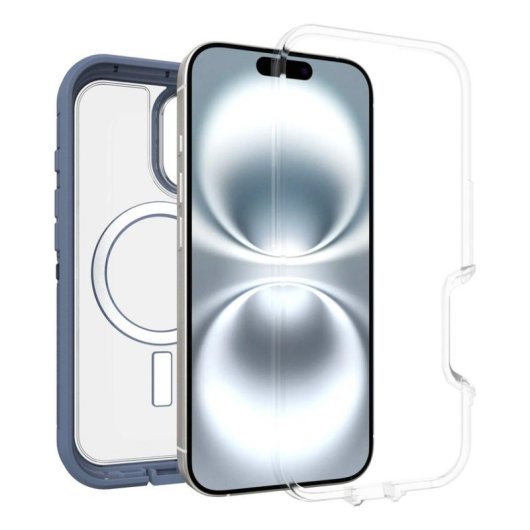 Funda para móvil OtterBox Defender Series XT Cover polycarbonate bleu transparent pour iPhone 16
