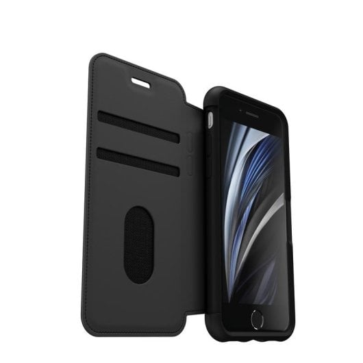 Funda para móvil OtterBox Strada Folio Cuir Noir Magnétique pour iPhone SE 2e gen/8/7