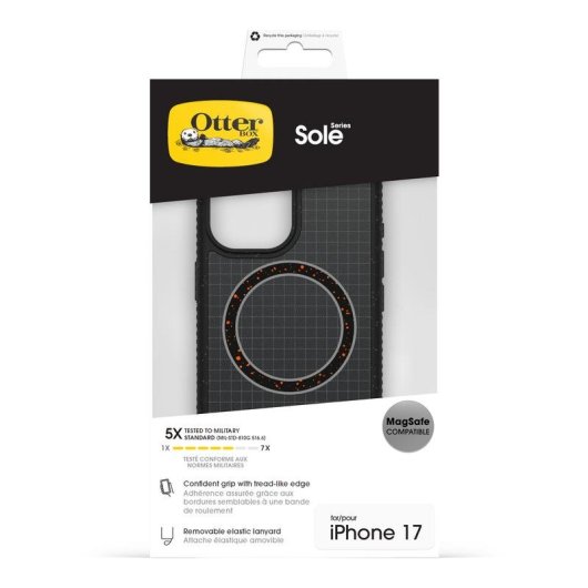 Funda para móvil OtterBox Sole Series Cover Policarbonato Negro para iPhone 17