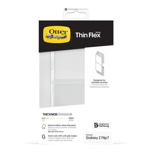 Funda para móvil OtterBox Thin Flex Cover trasparente per Galaxy Z Flip7