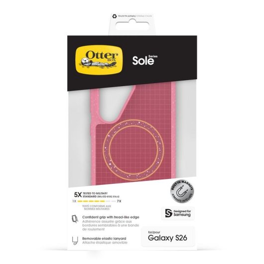 Funda para móvil OtterBox Sole Series Cover case Rosa para Galaxy S26 Xtra Hot