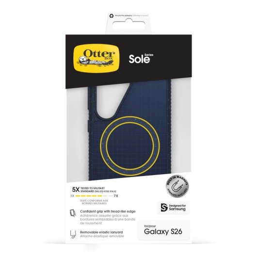 Handyhülle OtterBox Sole Series Cover Blau stoßfest für Galaxy S26