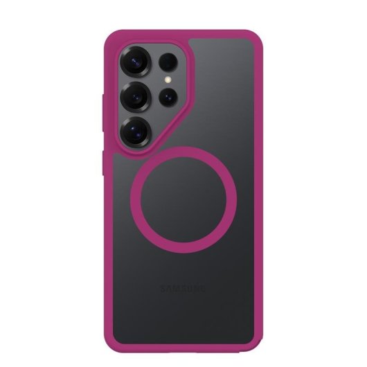 Capa OtterBox React Magnets Cover transparente rosa para Galaxy S26 Ultra
