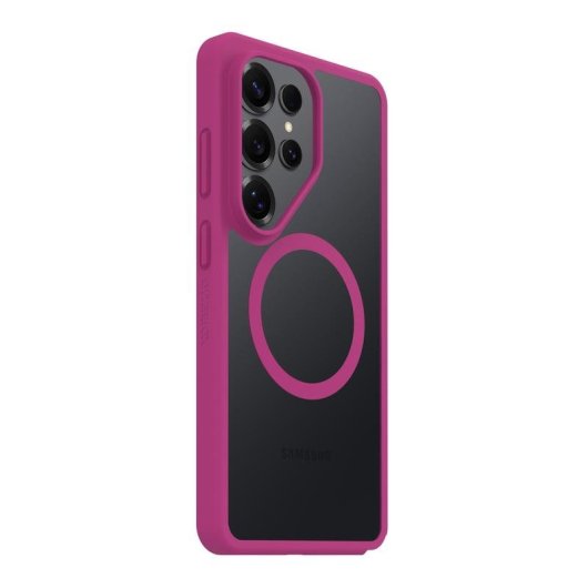 Capa OtterBox React Magnets Cover transparente rosa para Galaxy S26 Ultra
