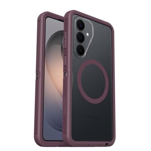 Funda OtterBox Defender Pro XT púrpura transparente para Galaxy S26+ con protección certificada