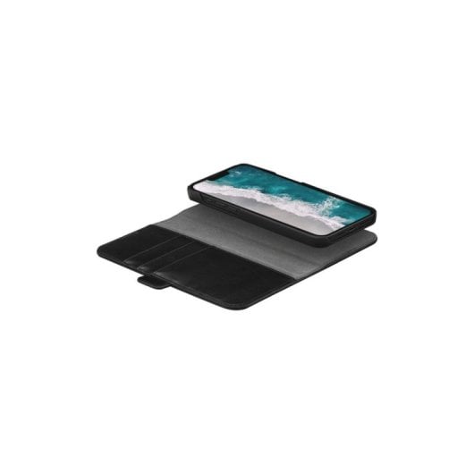 Funda para móvil dbramante1928 Stockholm Folio plástico reciclado negro magnética para iPhone 14 Pro Max