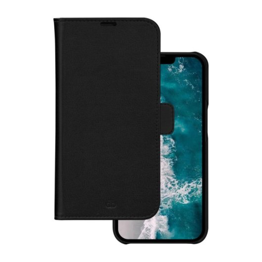 Funda para móvil dbramante1928 Stockholm Folio plastica riciclata nero magnetica per iPhone 14 Plus