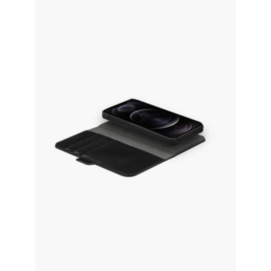 Funda para móvil dbramante1928 Stockholm cartera piel vegana negra para iPhone 12/12 Pro