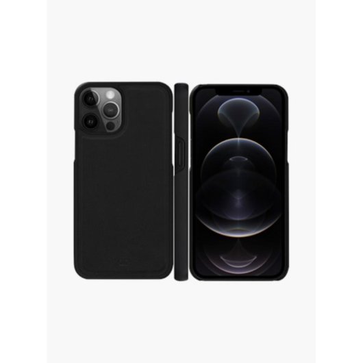 Funda para móvil dbramante1928 Stockholm cartera piel vegana negra para iPhone 12/12 Pro