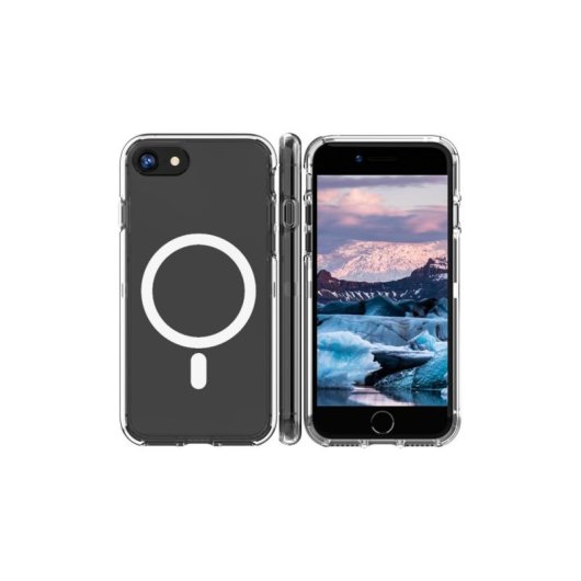 Funda para móvil dbramante1928 Iceland Pro MagSafe Compatible Plástico Reciclado Transparente para iPhone SE/8