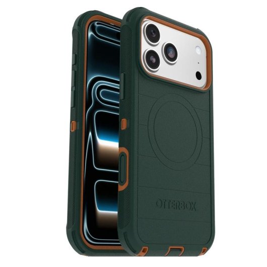 Funda para móvil OtterBox Defender Pro MagSafe Policarbonato Verde para iPhone 17 Pro Max