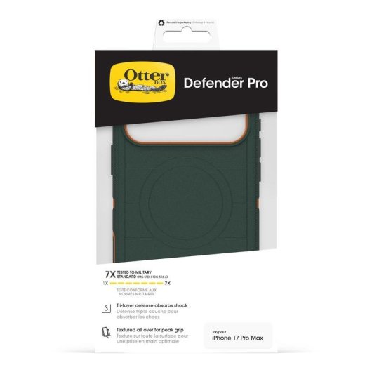 Funda para móvil OtterBox Defender Pro MagSafe Policarbonato Verde para iPhone 17 Pro Max