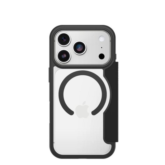 Funda para móvil OtterBox React Folio MagSafe Polipropilene Nero Trasparente per iPhone 17 Pro