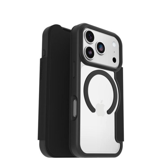 Funda para móvil OtterBox React Folio MagSafe Polipropilene Nero Trasparente per iPhone 17 Pro