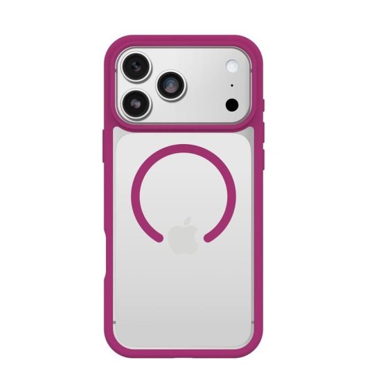 Funda para móvil OtterBox React MagSafe Cover plástico rosa transparente para iPhone 17 Pro Max