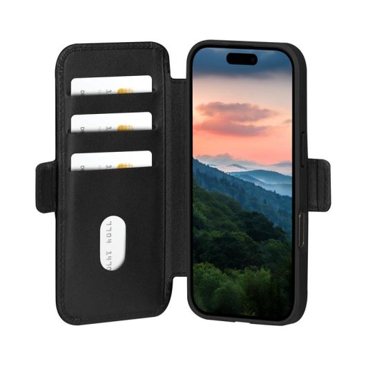 Funda para móvil dbramante1928 Copenhagen Wallet Case pelle nera magnetica per iPhone 17