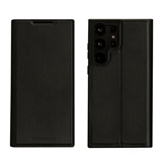 Funda para móvil dbramante1928 Oslo Folio cuir vegan noir pour Galaxy S23 Ultra