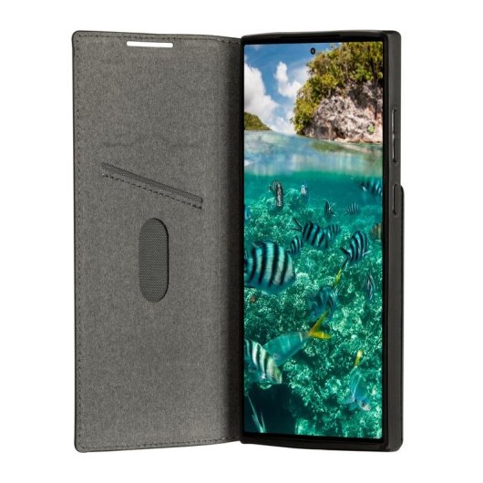 Funda para móvil dbramante1928 Oslo Folio cuir vegan noir pour Galaxy S23 Ultra