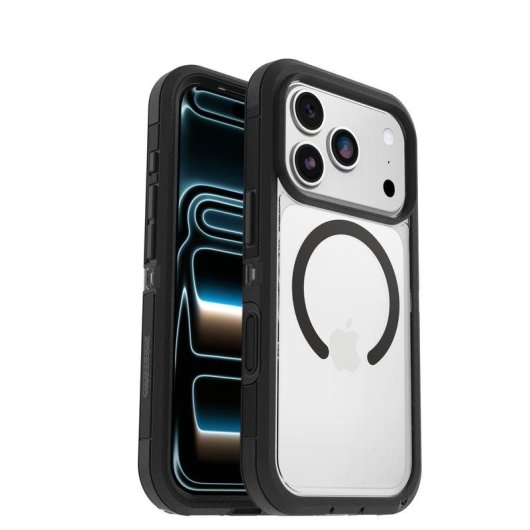 Funda para móvil OtterBox Defender Pro XT Cover polycarbonate noir transparent pour iPhone 17 Pro