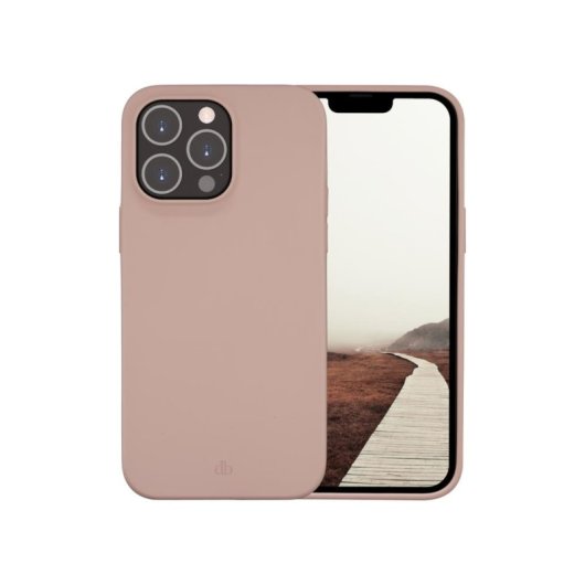 Funda para móvil dbramante1928 Costa Rica Cover silicone rosa sabbia per iPhone 14 Pro Max