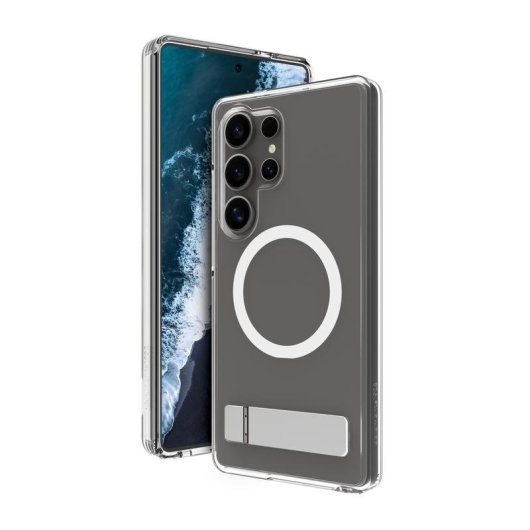Handyhülle dbramante1928 Iceland Pro Qi2 Kick Kunststoff Transparent für Galaxy S25 Ultra