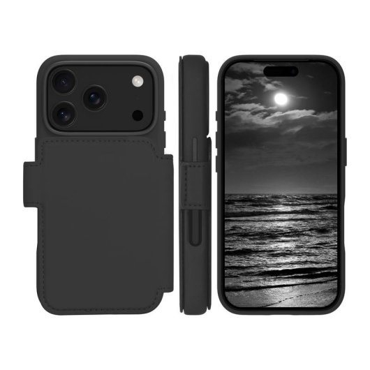 Funda para móvil dbramante1928 Lynge MS ICON Folio Schwarz mit MagSafe für iPhone 17 Pro